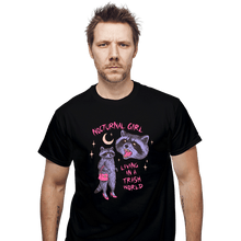 Load image into Gallery viewer, Daily_Deal_Shirts T-Shirts, Unisex / Small / Black Nocturnal Girl
