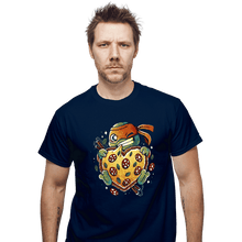 Load image into Gallery viewer, Daily_Deal_Shirts T-Shirts, Unisex / Small / Navy Love Pizza
