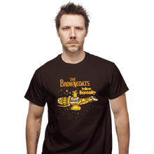 Load image into Gallery viewer, Daily_Deal_Shirts T-Shirts, Unisex / Small / Dark Chocolate Yellow Serenity
