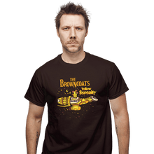 Load image into Gallery viewer, Daily_Deal_Shirts T-Shirts, Unisex / Small / Dark Chocolate Yellow Serenity