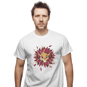 Shirts T-Shirts, Unisex / Small / White Simba Watercolor