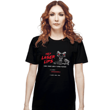 Load image into Gallery viewer, Shirts T-Shirts, Unisex / Small / Black Laser Lips