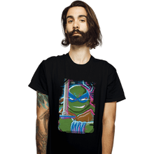 Load image into Gallery viewer, Daily_Deal_Shirts T-Shirts, Unisex / Small / Black Glitch Leonardo