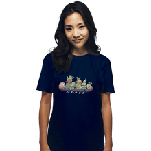 Load image into Gallery viewer, Shirts T-Shirts, Unisex / Small / Navy Grass Friends