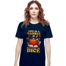 Load image into Gallery viewer, Shirts T-Shirts, Unisex / Small / Navy Life Is A Gamble
