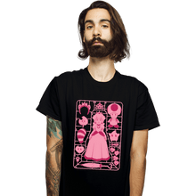 Load image into Gallery viewer, Daily_Deal_Shirts T-Shirts, Unisex / Small / Black Princess Peach Model Sprue