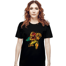 Load image into Gallery viewer, Shirts T-Shirts, Unisex / Small / Black Metroid - Galactic Bounty Hunter