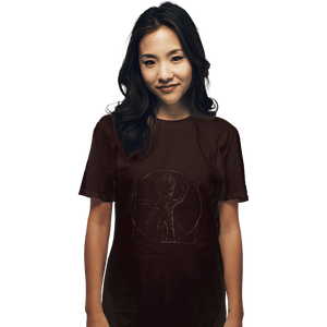 Shirts T-Shirts, Unisex / Small / Dark Chocolate Vitruvian Groot