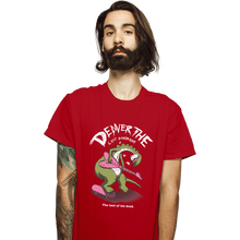 Load image into Gallery viewer, Shirts T-Shirts, Unisex / Small / Red Last Dinosaur Vs The World