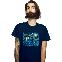 Load image into Gallery viewer, Daily_Deal_Shirts T-Shirts, Unisex / Small / Navy Dreams Of Time And Space