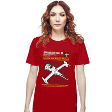 Load image into Gallery viewer, Secret_Shirts T-Shirts, Unisex / Small / Red Swordfish Repair