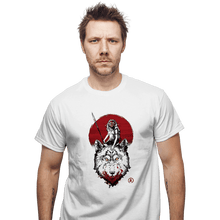 Load image into Gallery viewer, Shirts T-Shirts, Unisex / Small / White Wolf Princess Ink