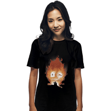 Load image into Gallery viewer, Shirts T-Shirts, Unisex / Small / Black Midnight Calcifer