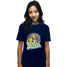 Load image into Gallery viewer, Shirts T-Shirts, Unisex / Small / Navy Distracted Jeeean