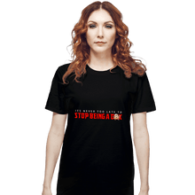 Load image into Gallery viewer, Secret_Shirts T-Shirts, Unisex / Small / Black Never Too Late