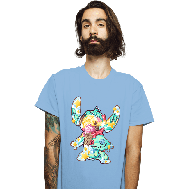 Shirts T-Shirts, Unisex / Small / Powder Blue Magical Silhouettes - Stitch