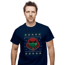Load image into Gallery viewer, Shirts T-Shirts, Unisex / Small / Navy The Larvas Hunter Christmas