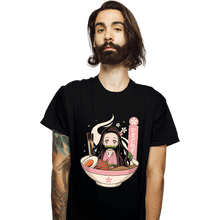 Load image into Gallery viewer, Shirts T-Shirts, Unisex / Small / Black Nezuko Ramen