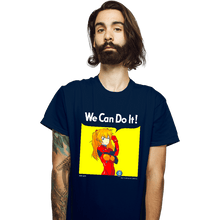 Load image into Gallery viewer, Shirts T-Shirts, Unisex / Small / Navy We Can Do It Shinji