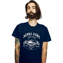 Load image into Gallery viewer, Daily_Deal_Shirts T-Shirts, Unisex / Small / Navy Bubba Gump Shrimp Company