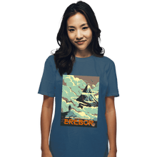 Load image into Gallery viewer, Shirts T-Shirts, Unisex / Small / Indigo Blue Visit Erebor