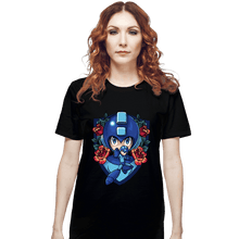 Load image into Gallery viewer, Secret_Shirts T-Shirts, Unisex / Small / Black Megaman Crest