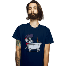 Load image into Gallery viewer, Daily_Deal_Shirts T-Shirts, Unisex / Small / Navy Halloween Bathtub