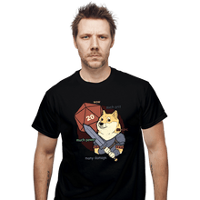 Load image into Gallery viewer, Secret_Shirts T-Shirts, Unisex / Small / Black D&D Doge Meme