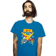 Load image into Gallery viewer, Shirts T-Shirts, Unisex / Small / Sapphire X-Slash