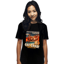 Load image into Gallery viewer, Secret_Shirts T-Shirts, Unisex / Small / Black Cat Crab!