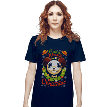 Load image into Gallery viewer, Daily_Deal_Shirts T-Shirts, Unisex / Small / Navy Going Merry Christmas