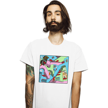 Load image into Gallery viewer, Secret_Shirts T-Shirts, Unisex / Small / White Squid Relativity Staircase