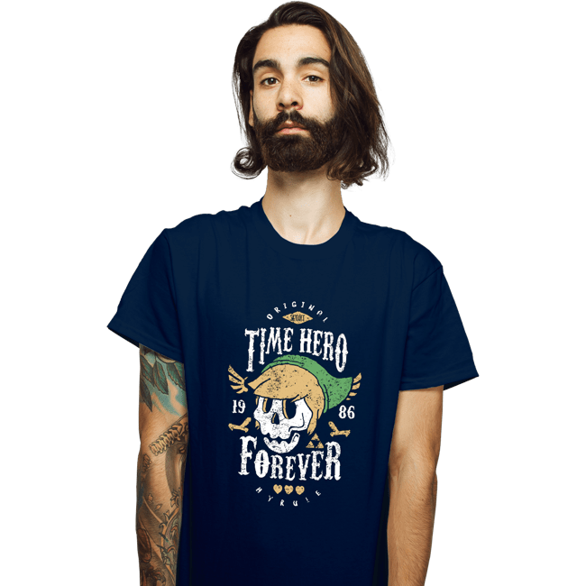Shirts T-Shirts, Unisex / Small / Navy Time Hero Forever