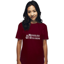 Load image into Gallery viewer, Secret_Shirts T-Shirts, Unisex / Small / Maroon Muggles And Wizards
