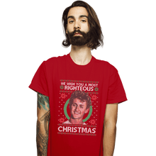 Load image into Gallery viewer, Shirts T-Shirts, Unisex / Small / Red Righteous Christmas