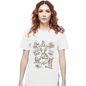 Shirts T-Shirts, Unisex / Small / White Magic Spell notes