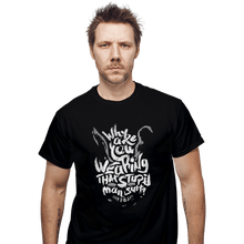Load image into Gallery viewer, Shirts T-Shirts, Unisex / Small / Black Man Suit