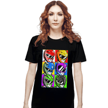 Load image into Gallery viewer, Shirts T-Shirts, Unisex / Small / Black Pop Art Power Rangers