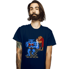 Load image into Gallery viewer, Shirts T-Shirts, Unisex / Small / Navy Torn Between Beasts