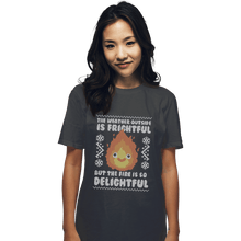 Load image into Gallery viewer, Shirts T-Shirts, Unisex / Small / Charcoal Delightful Fire