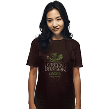 Load image into Gallery viewer, Shirts T-Shirts, Unisex / Small / Dark Chocolate Green Dragon Lager