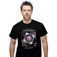 Load image into Gallery viewer, Secret_Shirts T-Shirts, Unisex / Small / Black Companion Cube