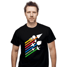 Load image into Gallery viewer, Shirts T-Shirts, Unisex / Small / Black Scifi Streaks