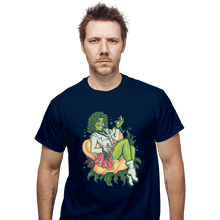 Load image into Gallery viewer, Shirts T-Shirts, Unisex / Small / Navy Do You Love Me