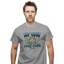 Load image into Gallery viewer, Daily_Deal_Shirts T-Shirts, Unisex / Small / Sports Grey Innie Loves Coffee