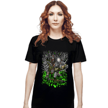 Load image into Gallery viewer, Daily_Deal_Shirts T-Shirts, Unisex / Small / Black Wolf Knight