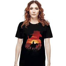 Load image into Gallery viewer, Shirts T-Shirts, Unisex / Small / Black Red Sunset