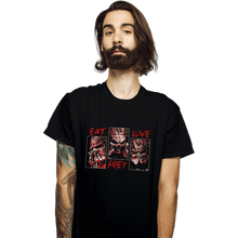 Load image into Gallery viewer, Daily_Deal_Shirts T-Shirts, Unisex / Small / Black Eat Prey Love