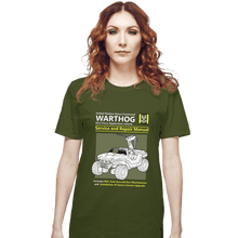 Load image into Gallery viewer, Daily_Deal_Shirts T-Shirts, Unisex / Small / Military Green Warthog Manual