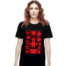 Load image into Gallery viewer, Daily_Deal_Shirts T-Shirts, Unisex / Small / Black Mario Model Sprue